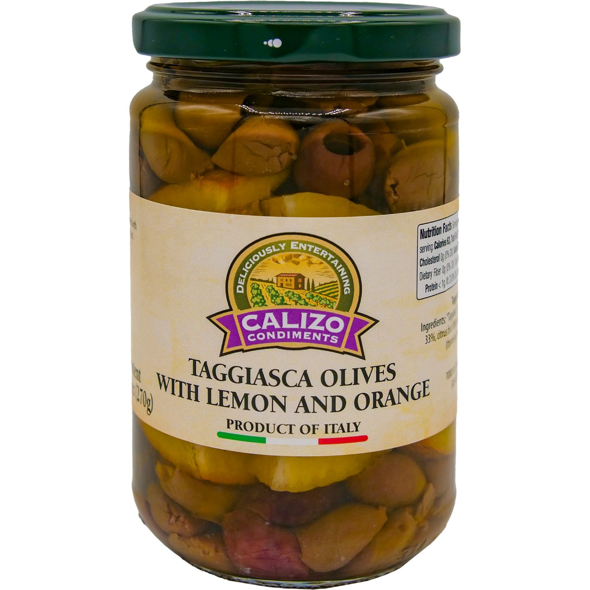 Olives from Italy a Taggiasca Olive marinated in extra virgin olive oil